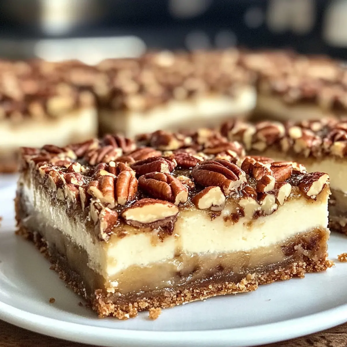 Pecan-Pie-Käsekuchen-Riegel für heimische Genießer