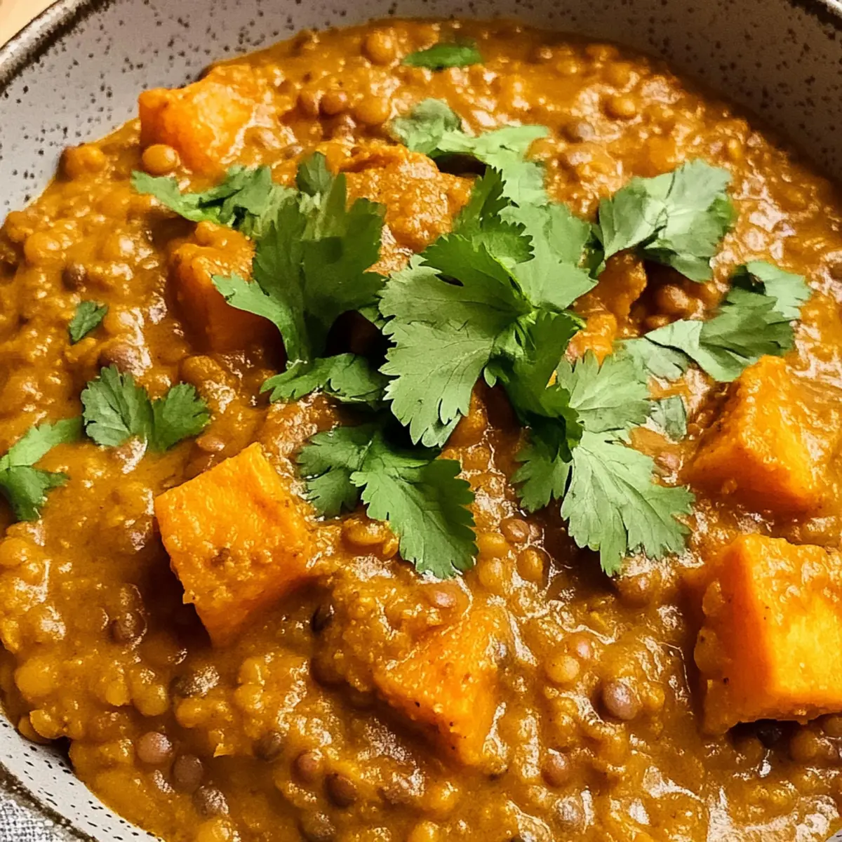 Rote Linsen-Curry mit Süßkartoffeln einfach selbstgemacht