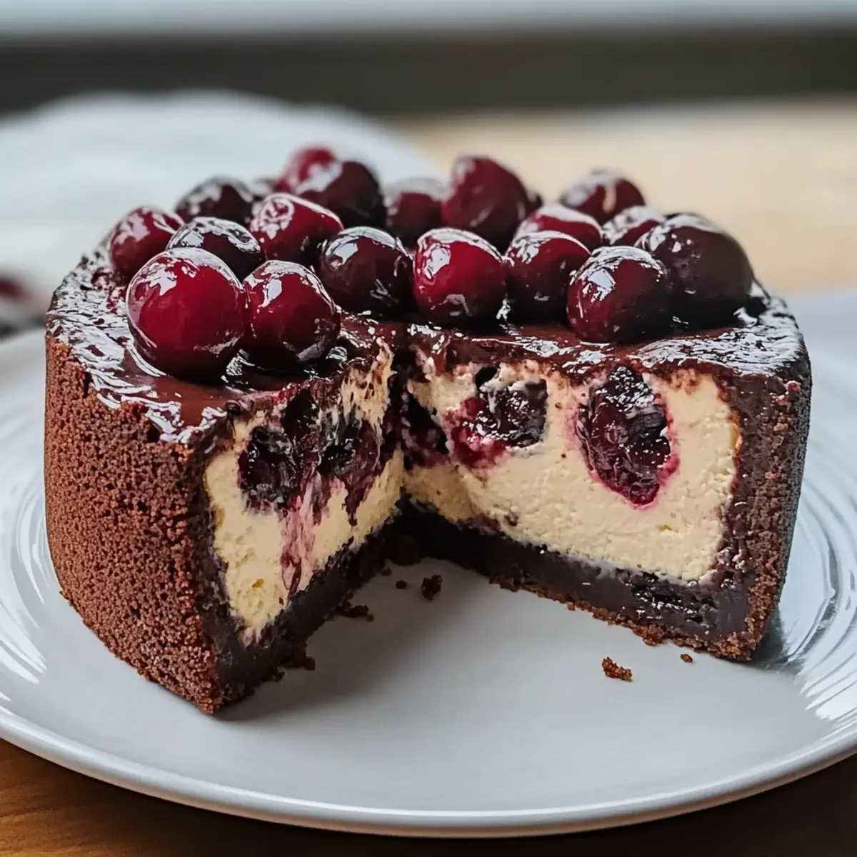 Schoko Kirsch Käsekuchen für Genuss ohne Reue
