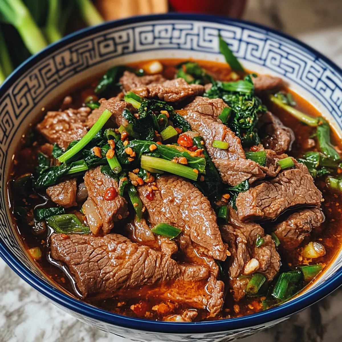 Sichuan gekochtes Rindfleisch für Feinschmecker