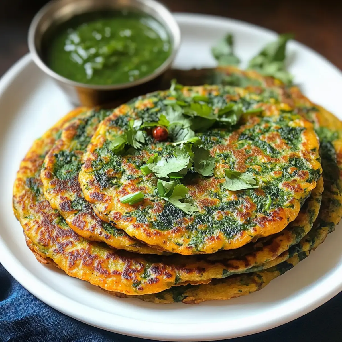 Köstlicher Spinat Puda: Glutenfreier Pancake Genuss