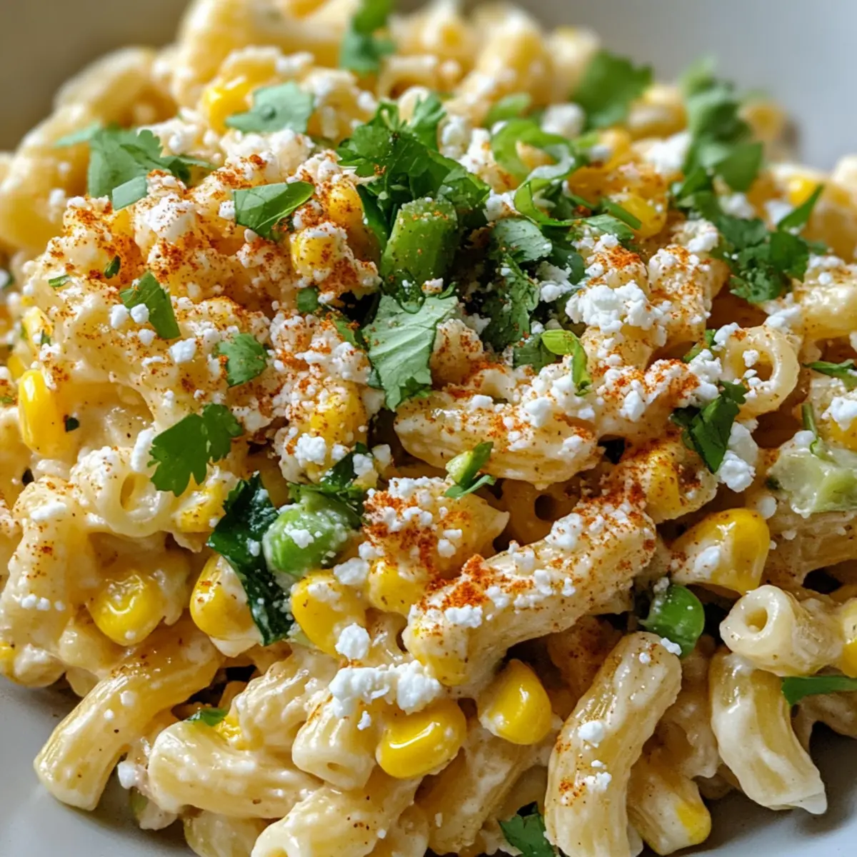 Straßenmais-Pasta-Salat für den perfekten Sommergenuss