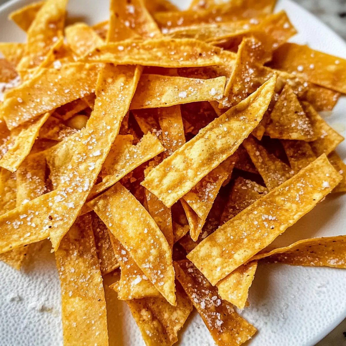 Krosse Tortillastreifen in 3 Minuten zubereiten