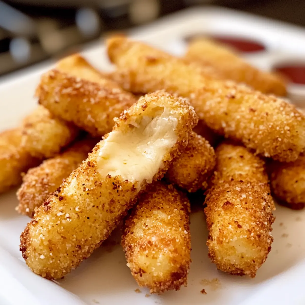 Luftfritteuse Mozzarella-Sticks schnell und gesund