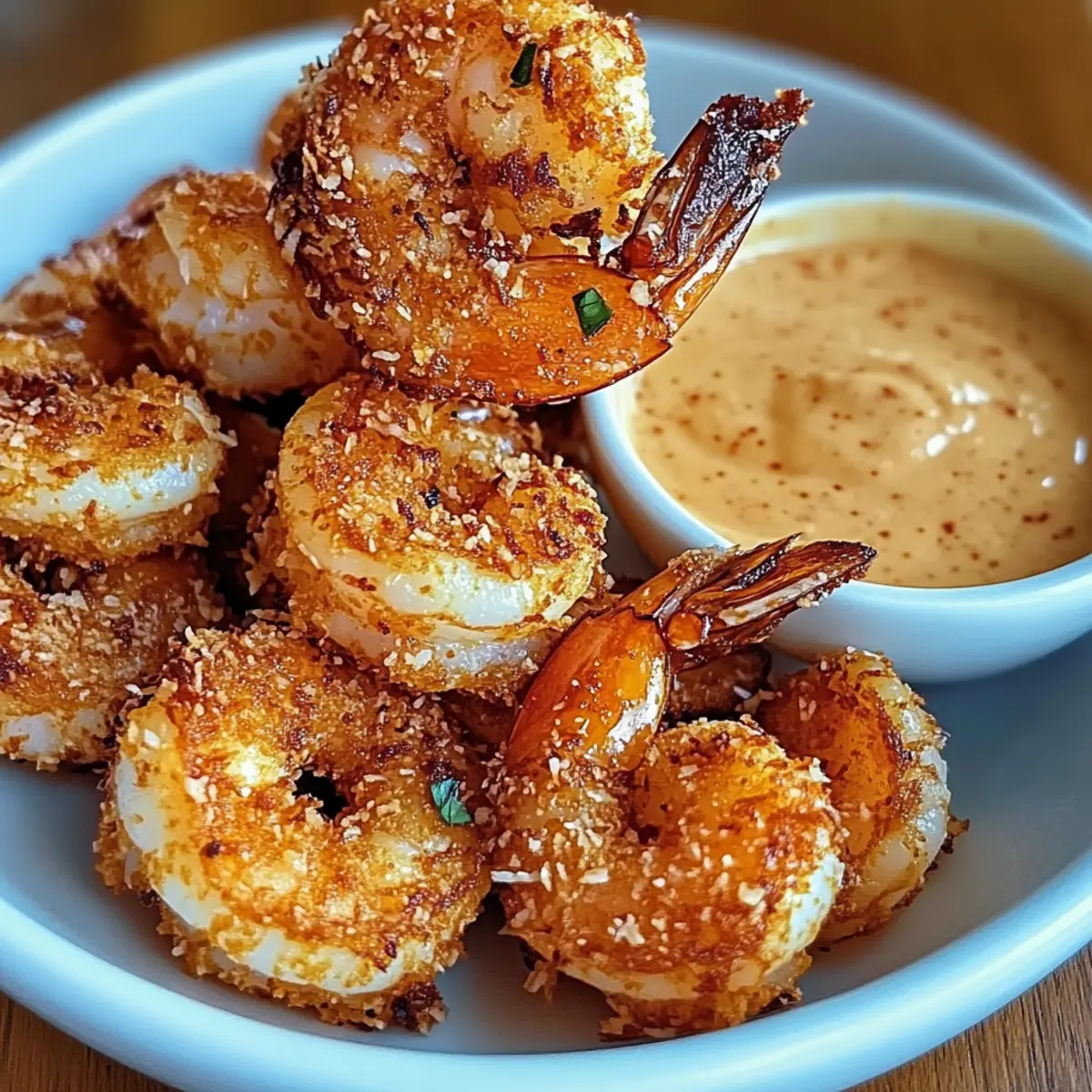 Gebackene Kokosnuss-Garnelen mit süßer Chili-Mayo