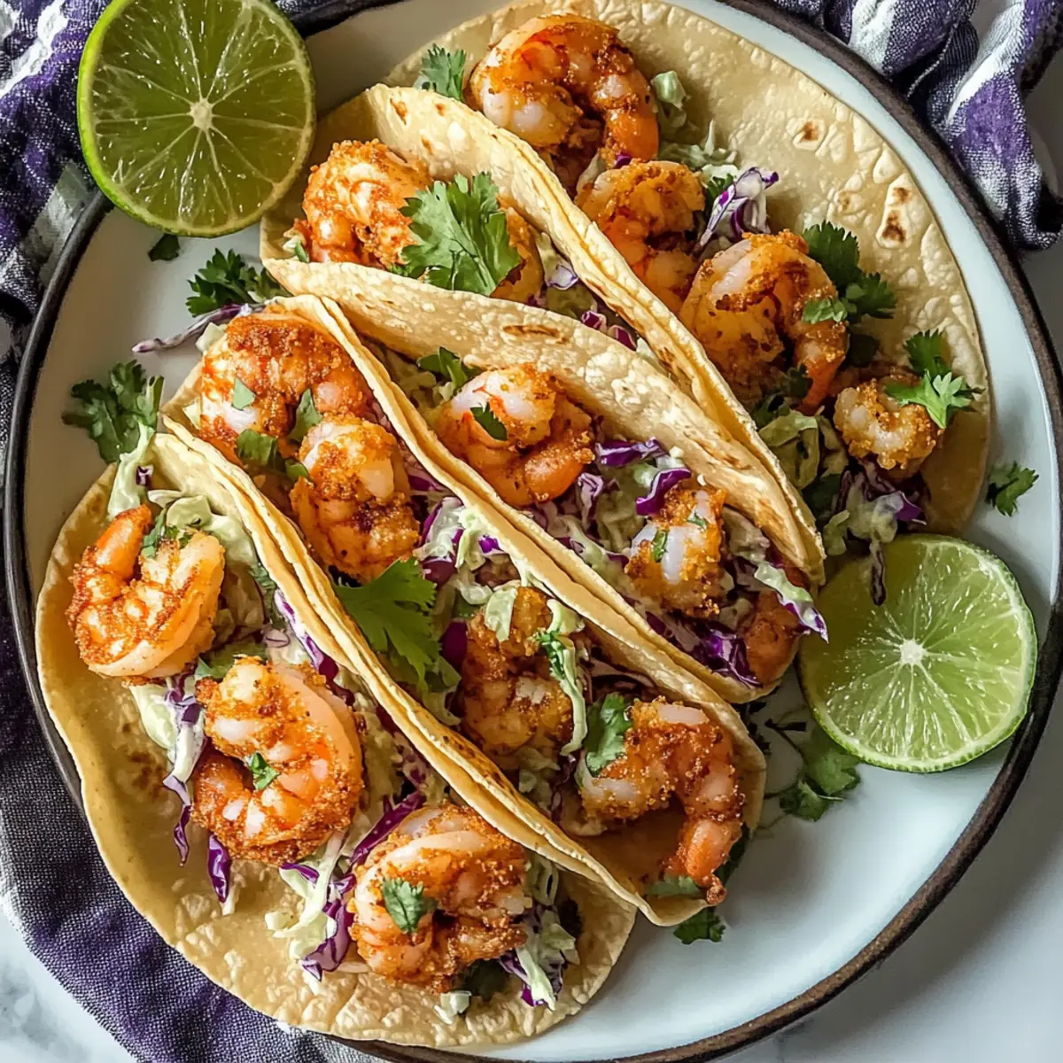 Bang Bang Garnelen Tacos mit Kohlrauhm für jeden Abend
