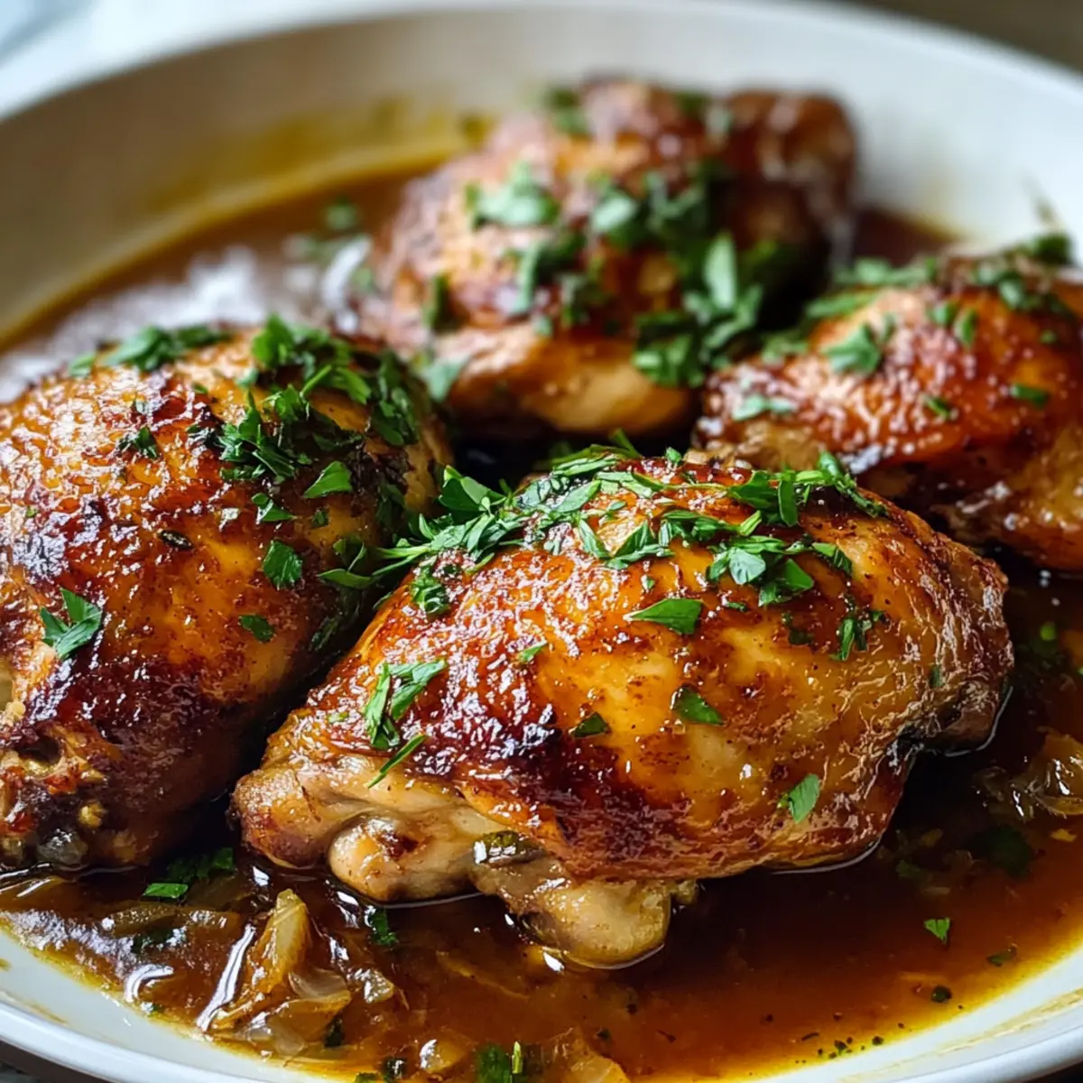 Geschmortes Catalina-Hühnchen mit hausgemachter Sauce