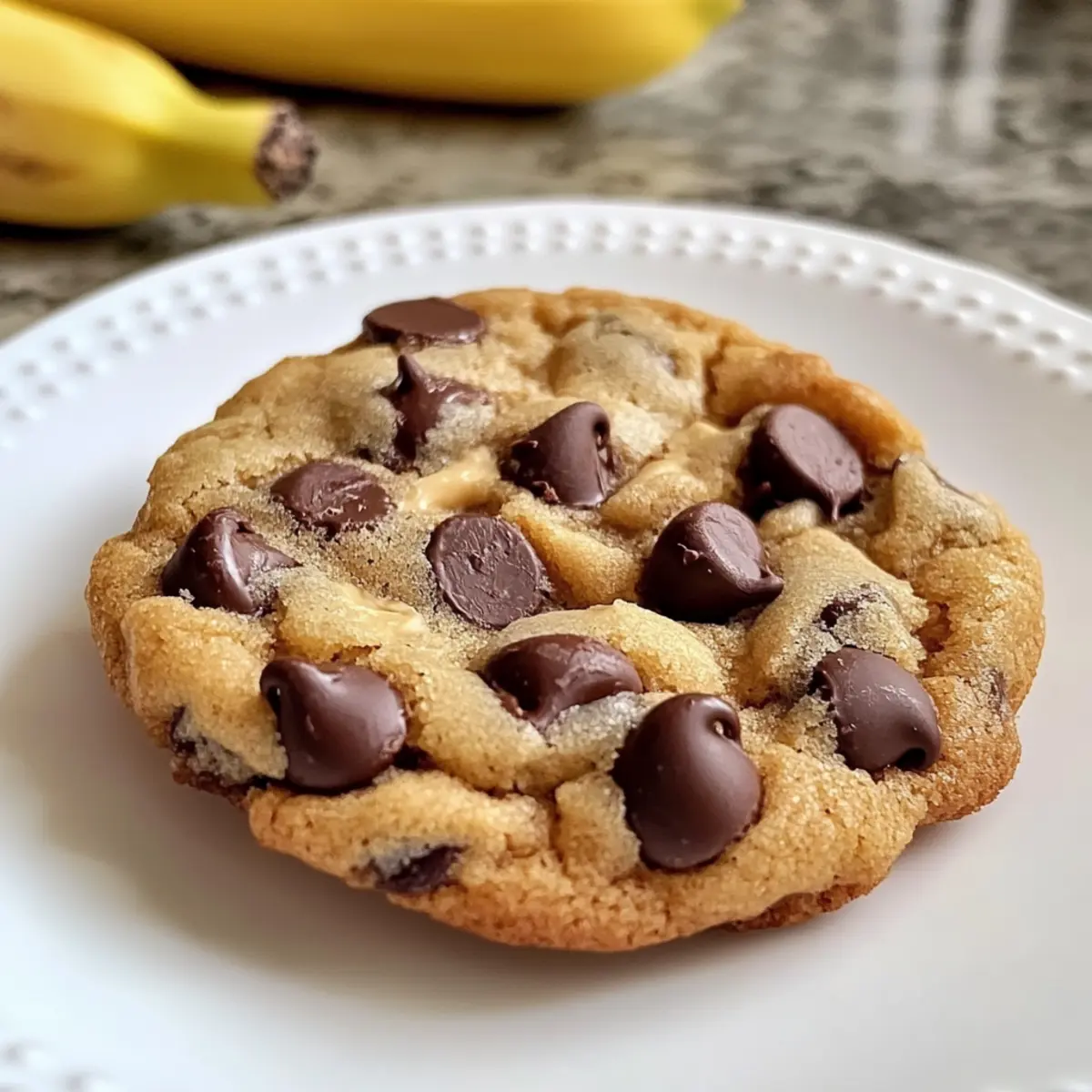 Kauzige Bananenbrot Schokoladenstückchen Kekse Genuss
