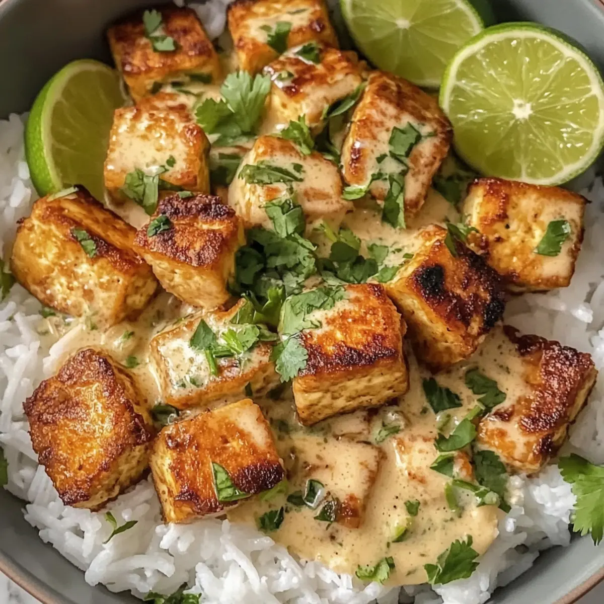 Kokosnuss-Limetten-Tofu für schnelles veganes Essen