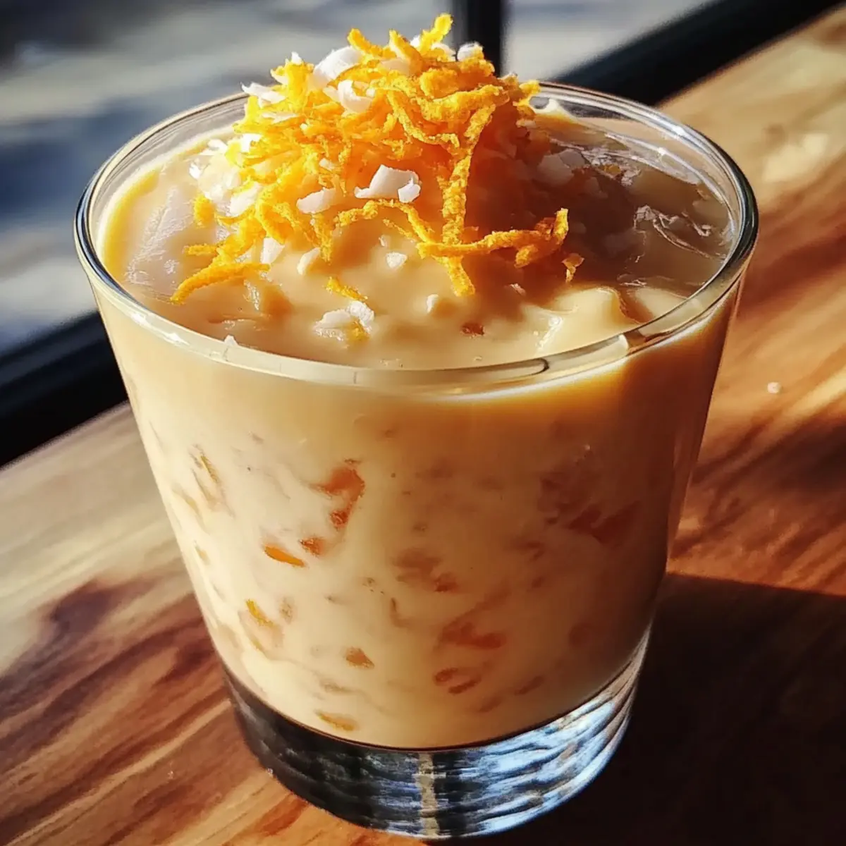 Kokosnuss Orange Glanz: Cremiges Dessert für Genießer