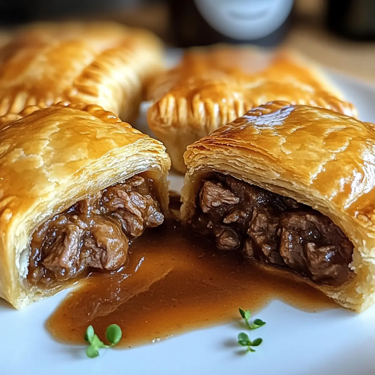 Knuspriges irisches Rindfleisch in Handpasteten