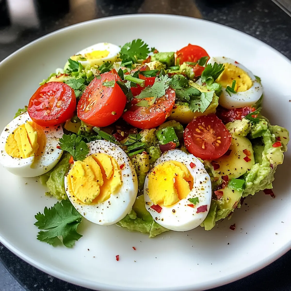 Eier Avocado Salat für die ideale Kalorien-Balance