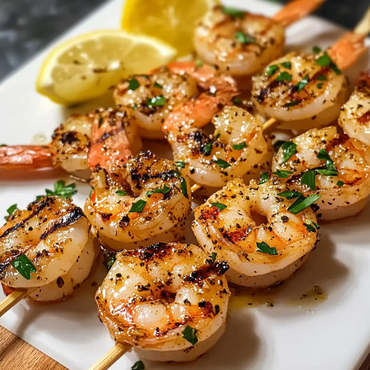 Knoblauchbutter gegrillte Garnelen für den Sommer