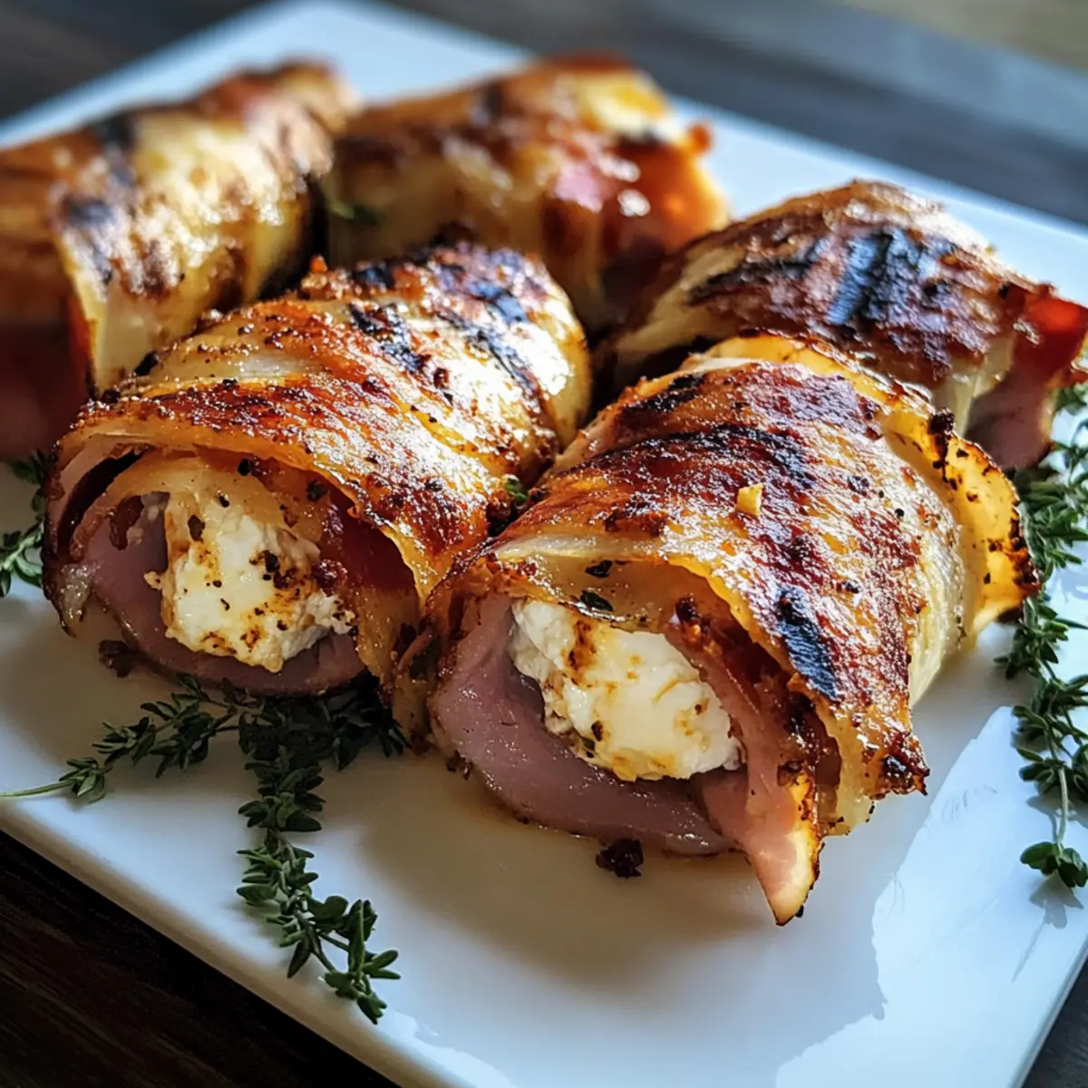 Gegrillte Feta-Schinkenröllchen in 15 Minuten