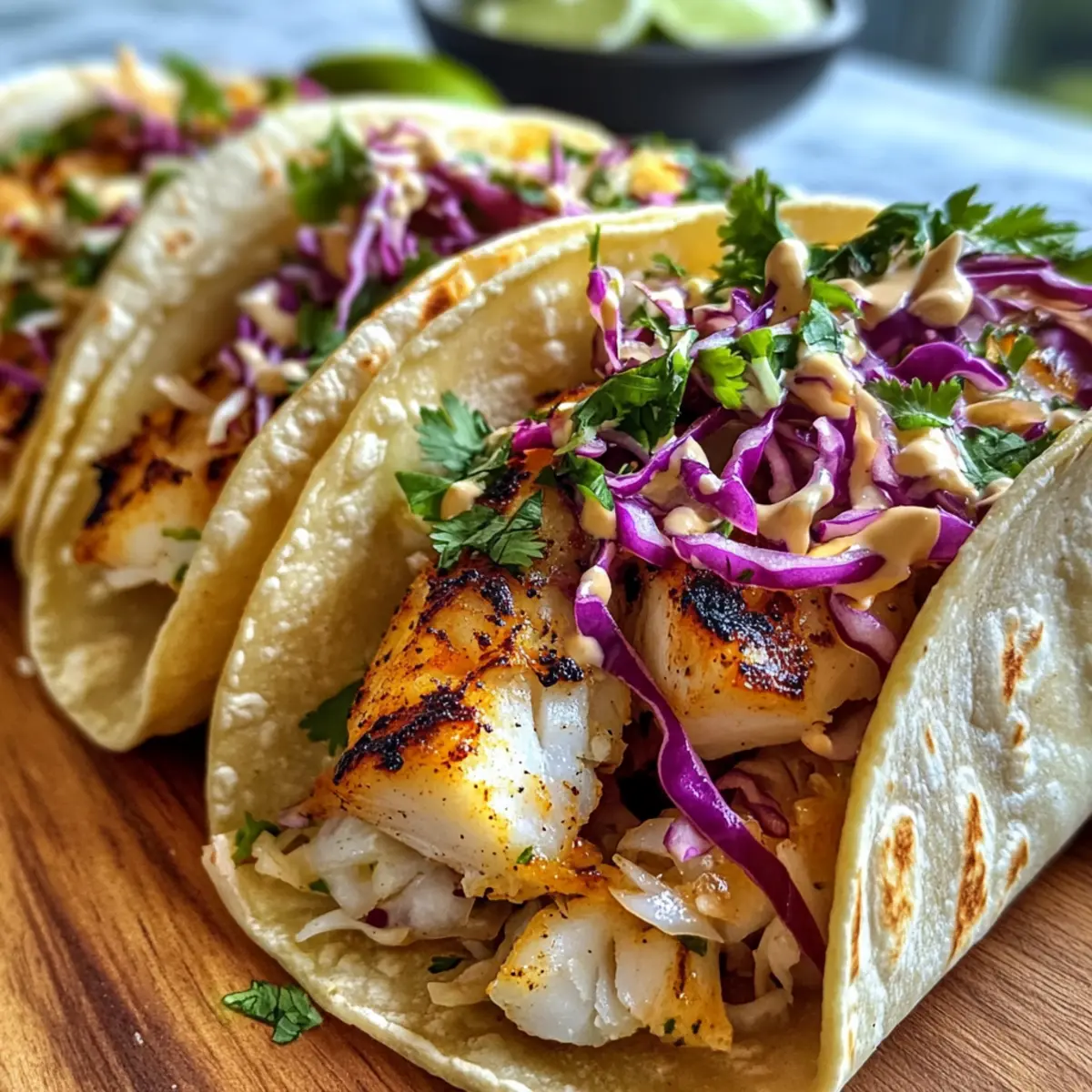 Gegrillte Fisch-Tacos für den perfekten Abend
