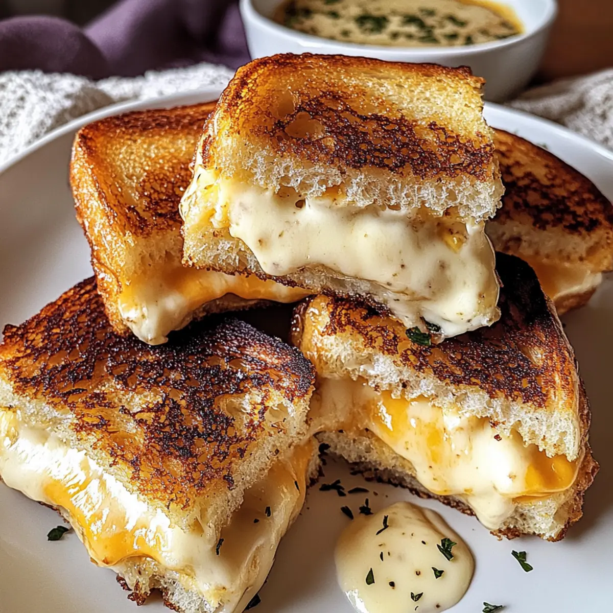 Hawaiian Brötchen Gegrillter Käse für Genießer