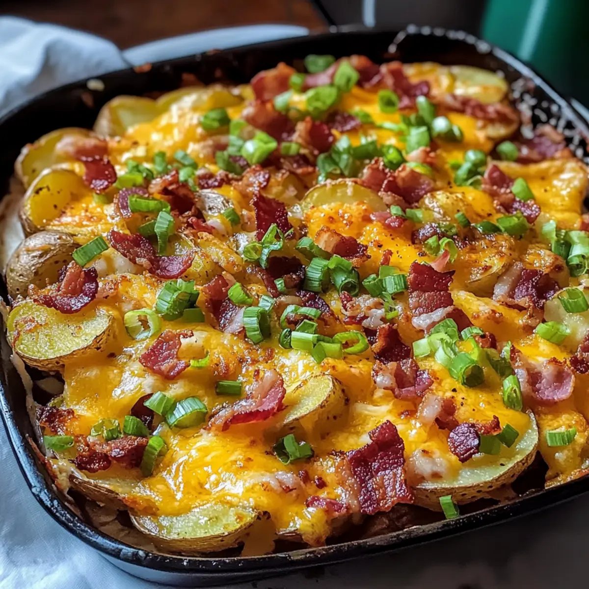 Irische Kneipe Nacho Kartoffeln für den perfekten Snack