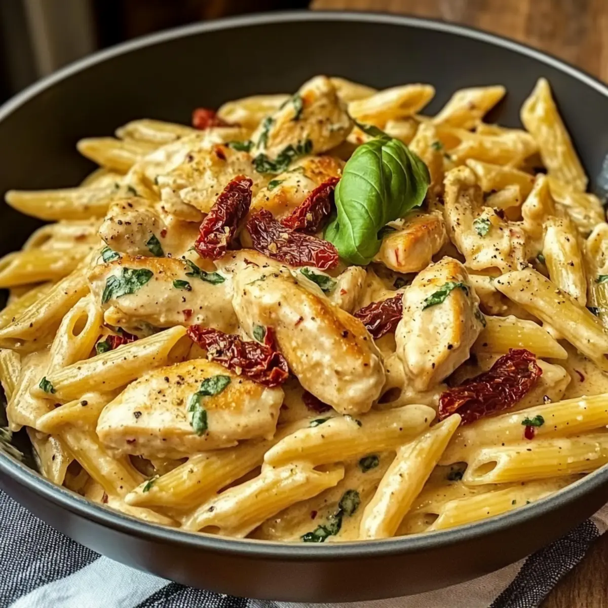 Heirate mich Hühnchen Pasta für Herzliche Momente
