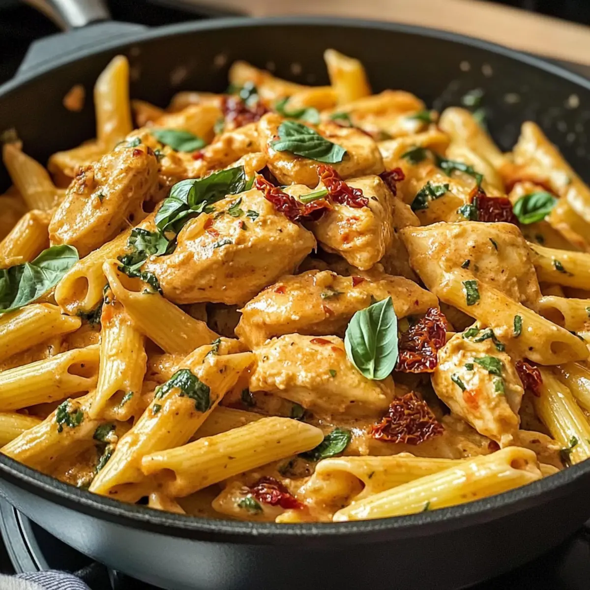 Heirate mich Hühnchen Pasta für ein romantisches Dinner
