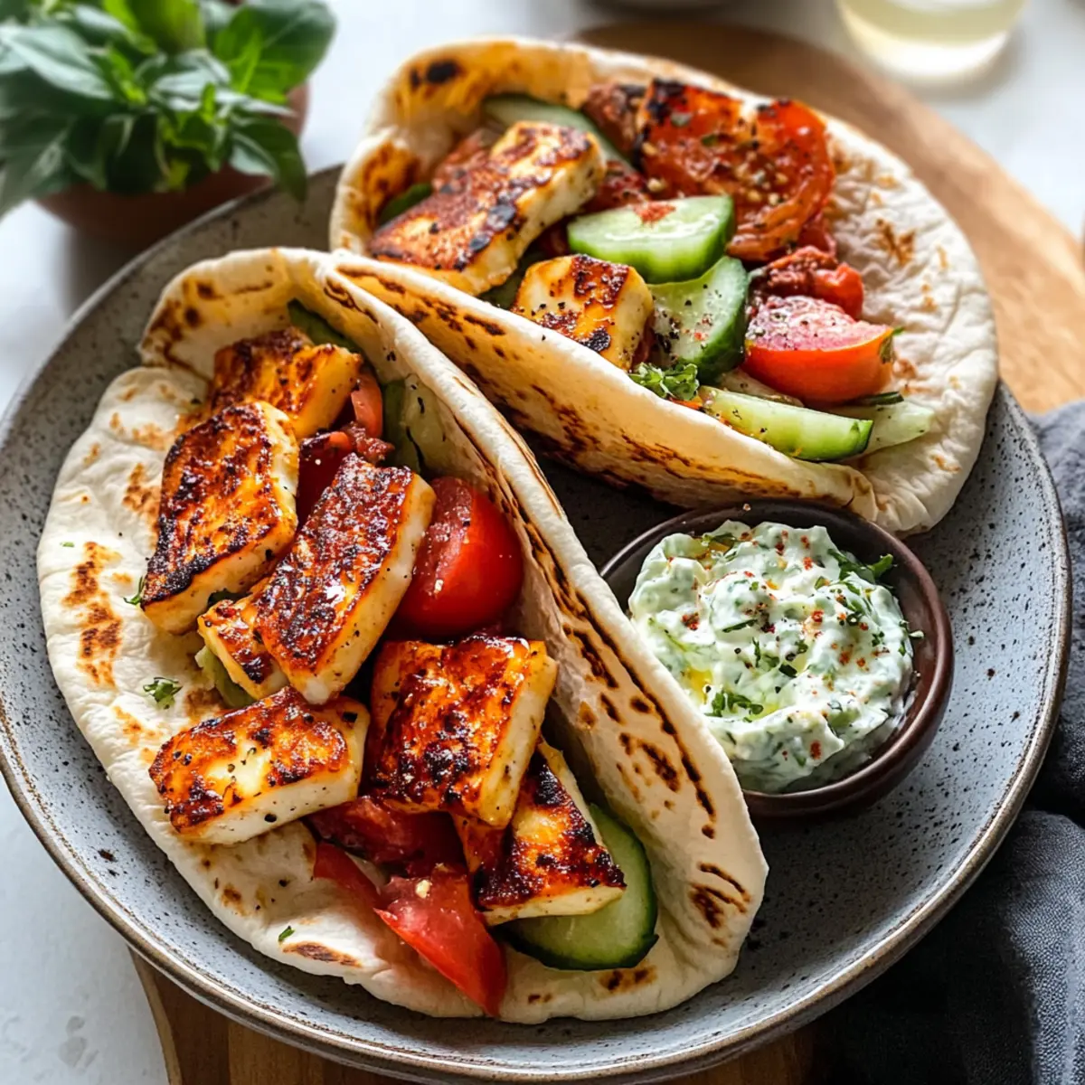 Mediterrane Halloumi-Pitas in 30 Minuten zubereiten