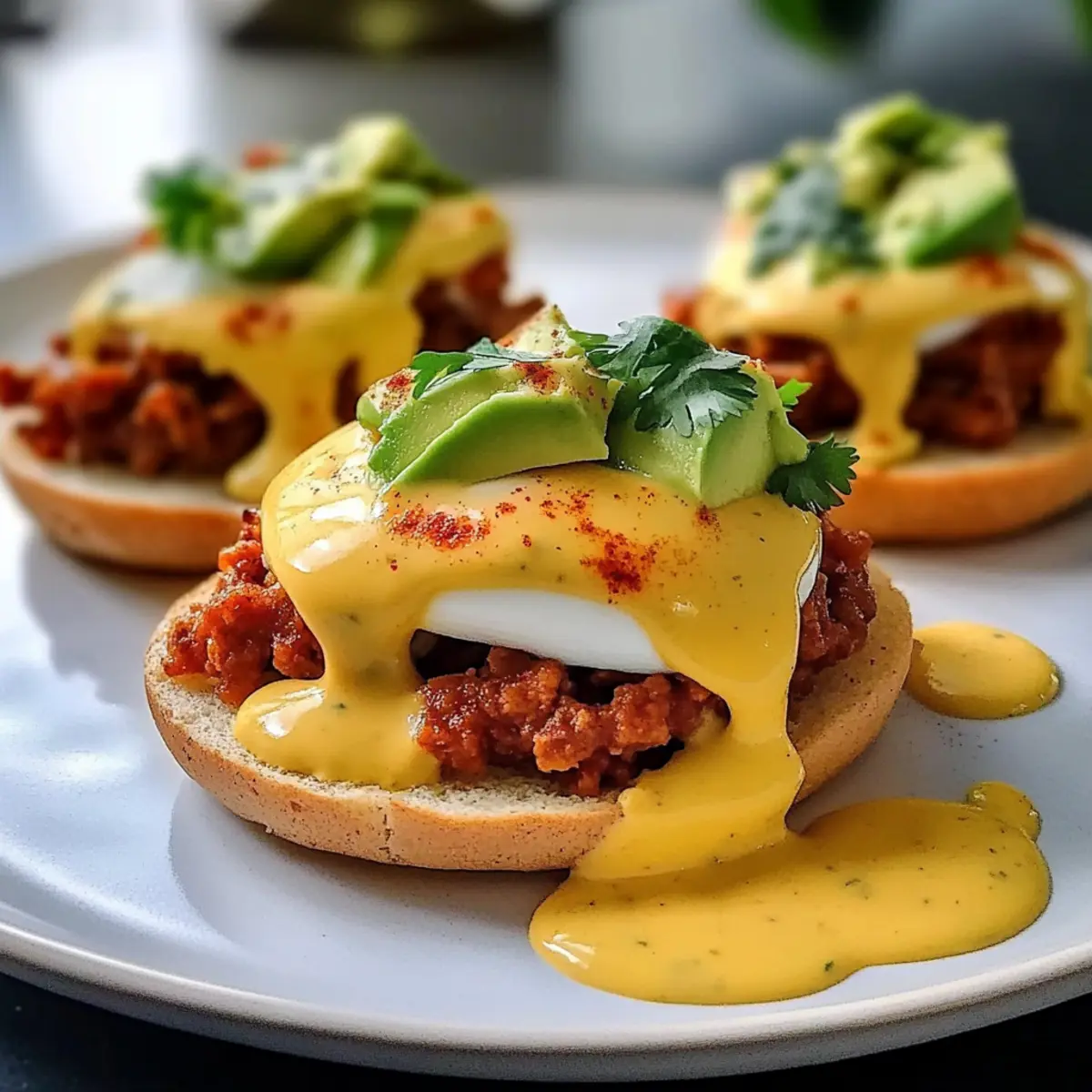 Mexikanische Eggs Benedict mit würziger Hollandaise