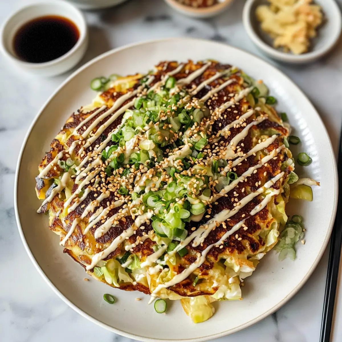 Okonomiyaki: Schnelle vegetarische Köstlichkeit genießen