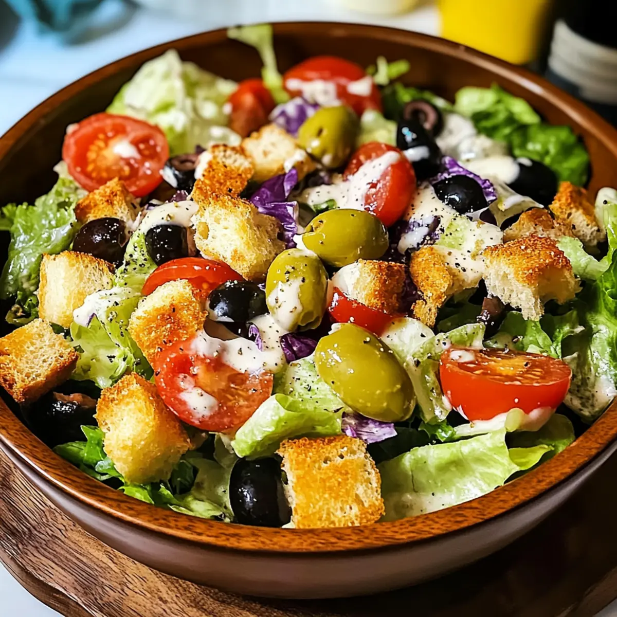 Olive Garden Salat für Zuhause: Frisch und lecker