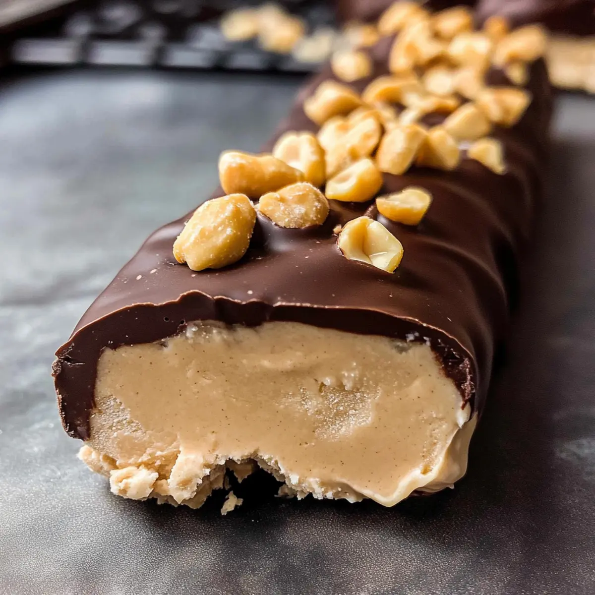 Erdnussbutter gefrorene Joghurt Riegel für heiße Tage