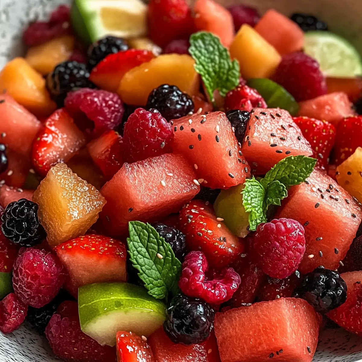 Erfrischender Wassermelonensalat Rezept für den Sommer