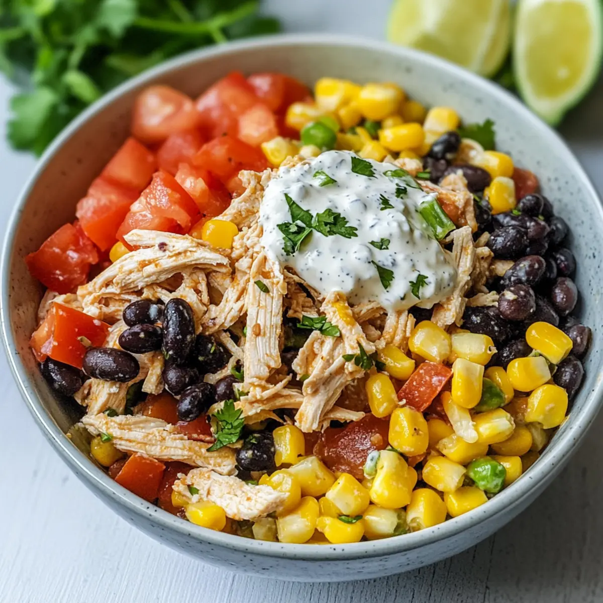 Südwestliche Hähnchensalat für dein Meal Prep
