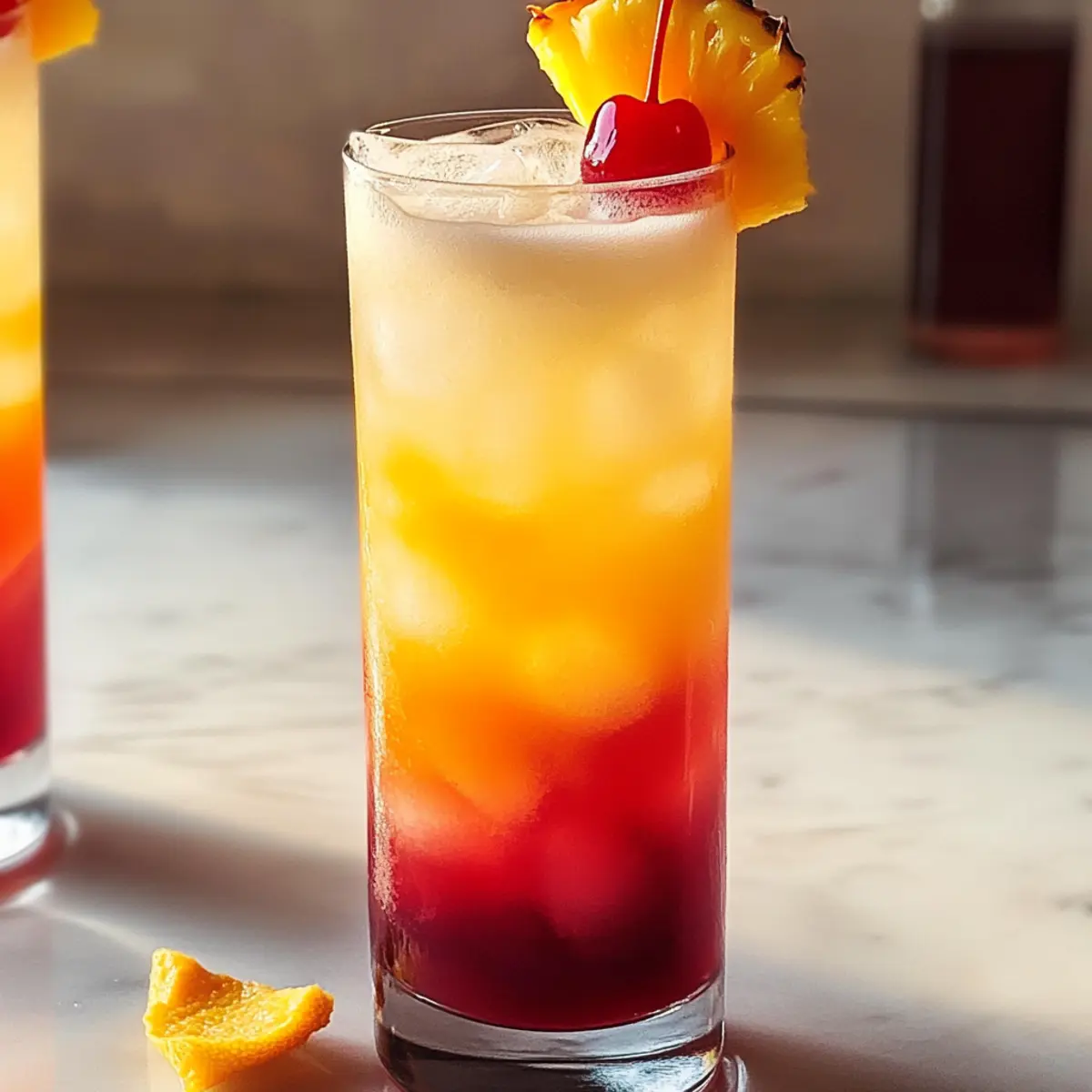 Sprudelnder Tequila Sonnenaufgang für den Sommer