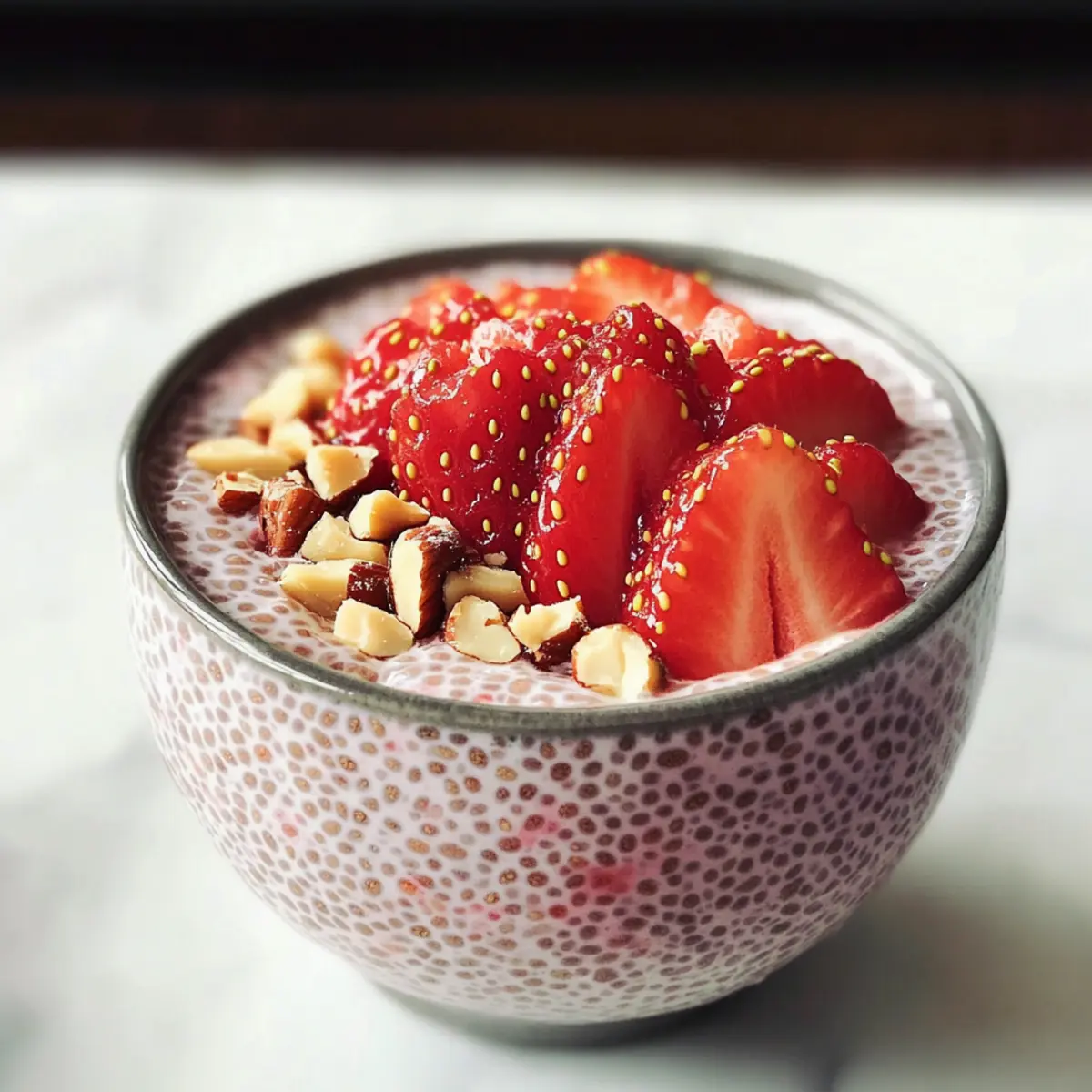 Erdbeere Chia Pudding für den perfekten Start in den Tag