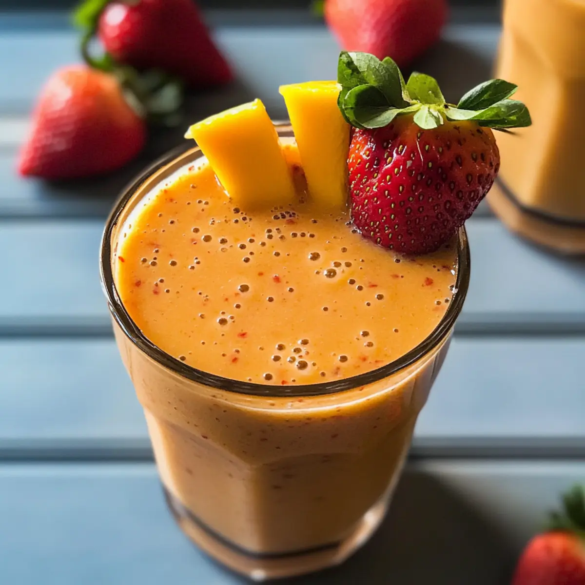 Erdbeer-Mango-Smoothie für den perfekten Start