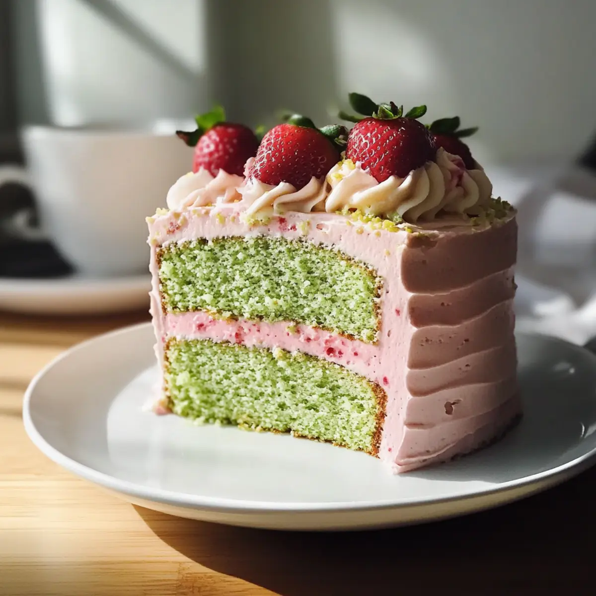 Erdbeer-Matcha-Kuchen: Ein Fusionserlebnis