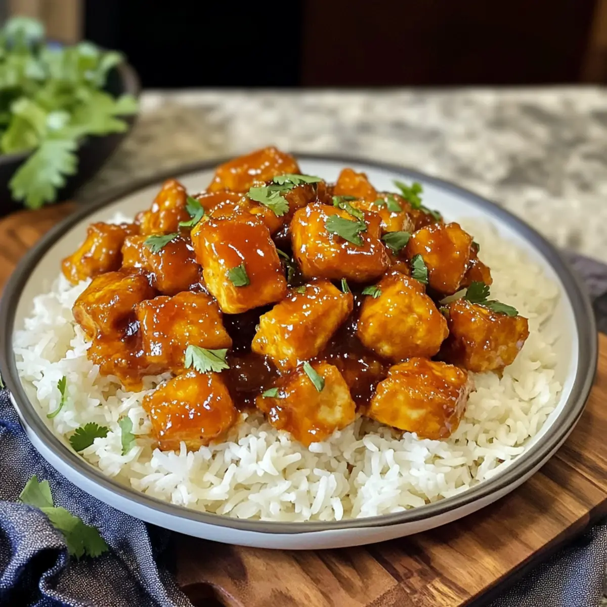 Veganer Orangenen Hähnchen: Gesund und Knusprig