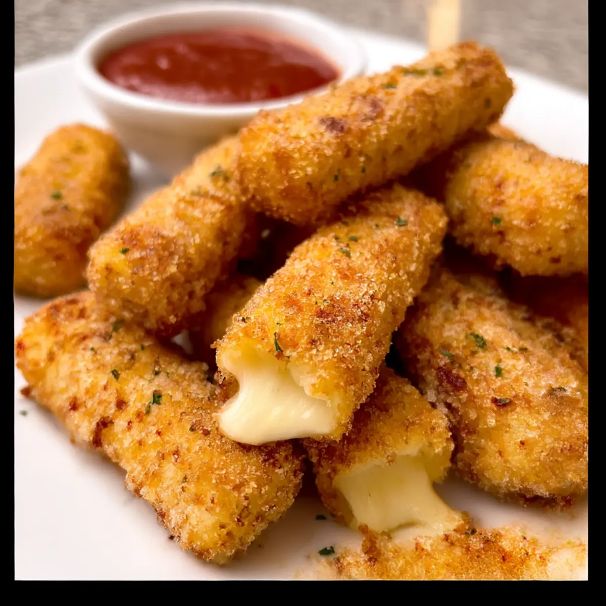 Luftfritteusen-Mozzarella-Sticks für den perfekten Snack