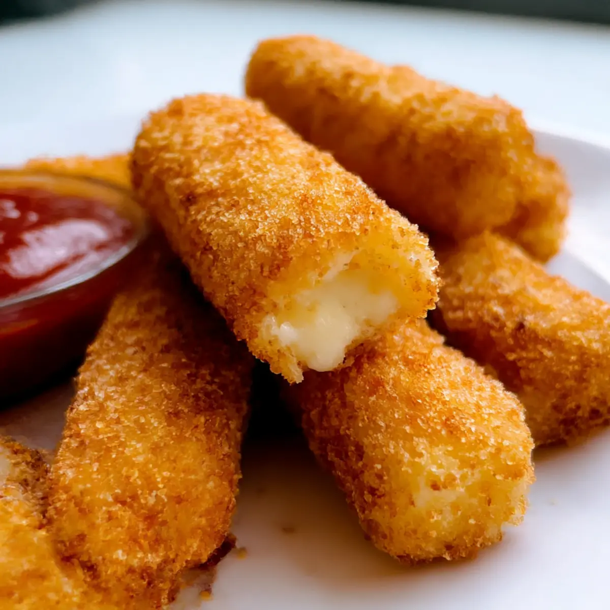 Luftfritteuse Mozzarella-Sticks ganz einfach selbst machen