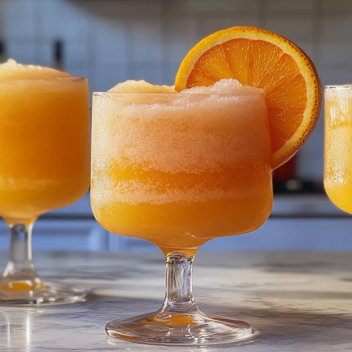 Aperol Spritz Slush mit tropischem Mangogeschmack