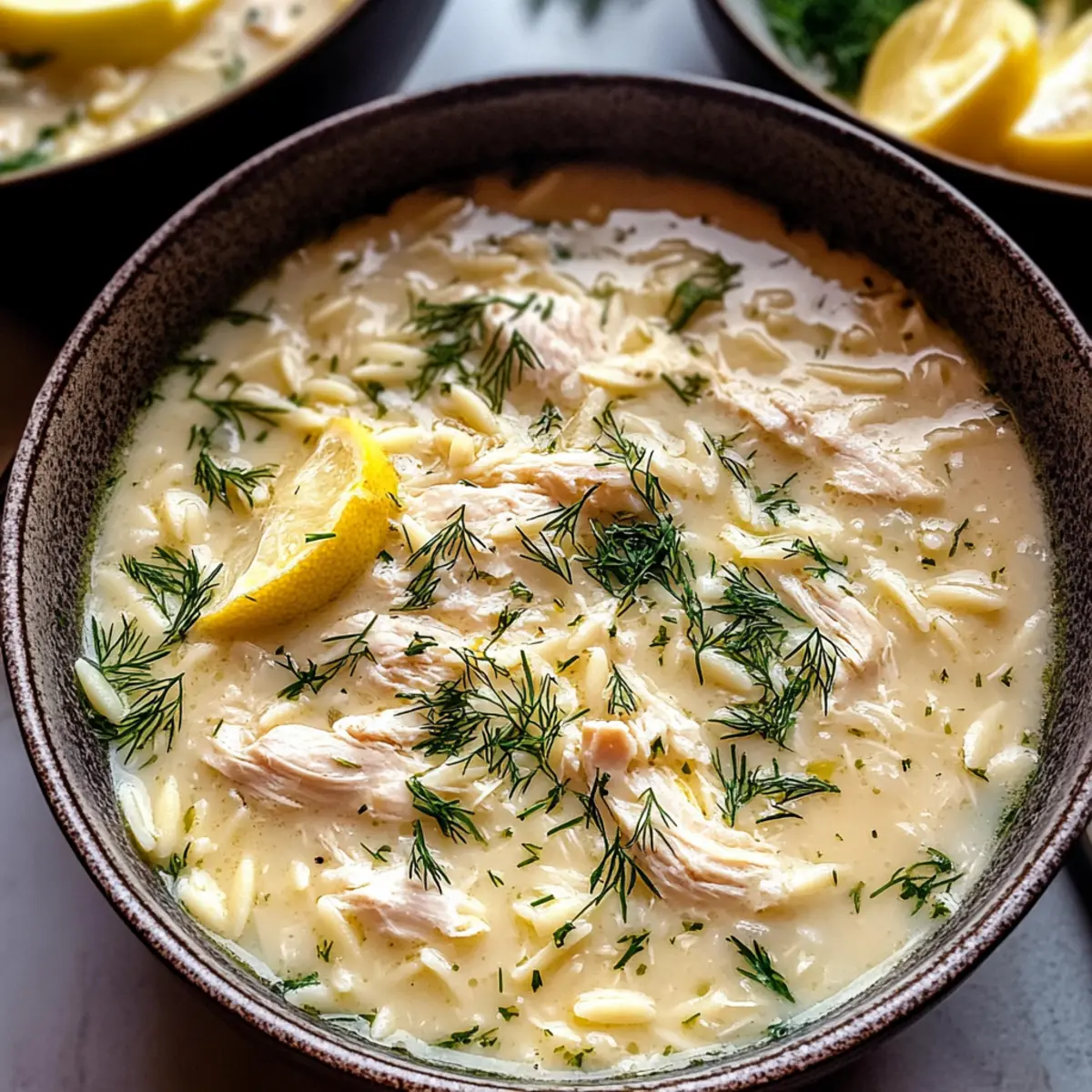 Avgolemono-Suppe mit Orzo für Wohlfühlmomente