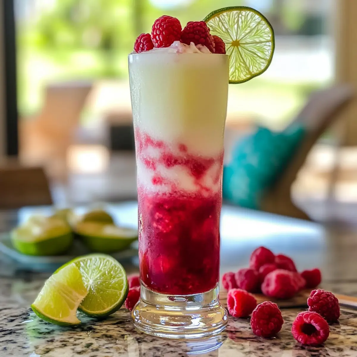 Kokos-Raspberry Colada für den perfekten Sommerabend