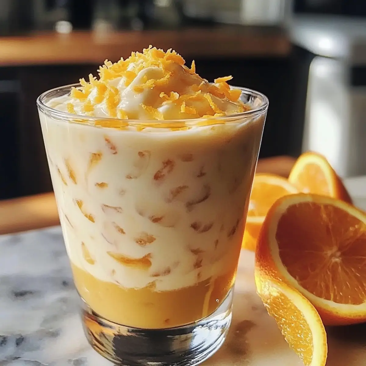 Kokosnuss-Orange-Glow: Cremiges Dessert ohne Backen