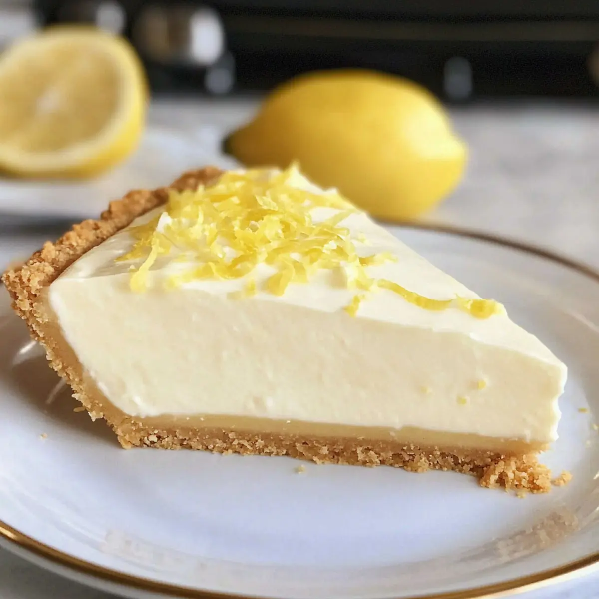 Cremiger Zitronen-Gelee-Kuchen ganz ohne Backen