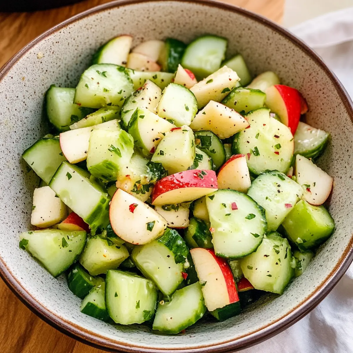 Gurken-Apfel-Salat für frische Sommertage