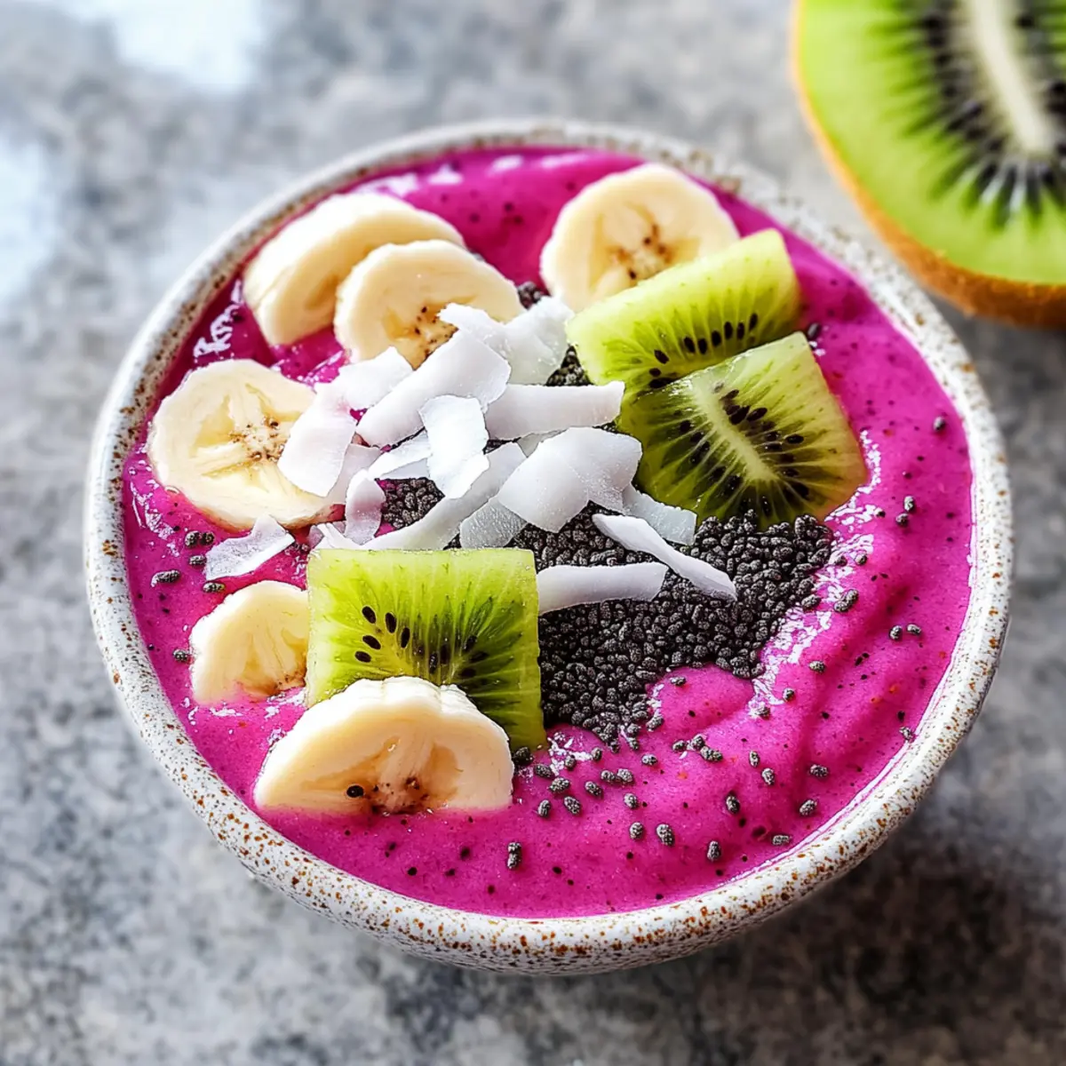 Drachenfrucht Smoothie Schüssel für den perfekten Start