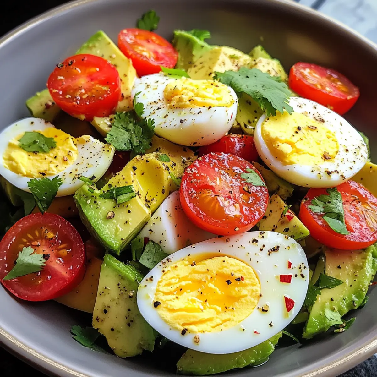 Eier Avocado Salat für Fitness und Genuss