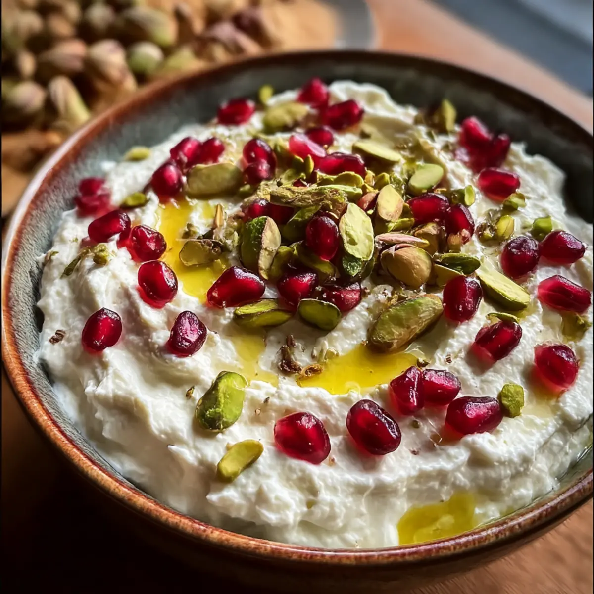 Granatapfel-Pistazien-Feta-Creme in 10 Minuten
