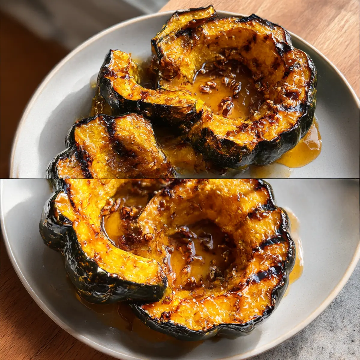 Gegrillter Eichelkürbis mit Ahornbutter genießen