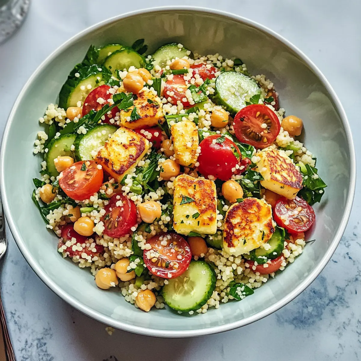 Halloumi Couscous Salat für frische Genussmomente