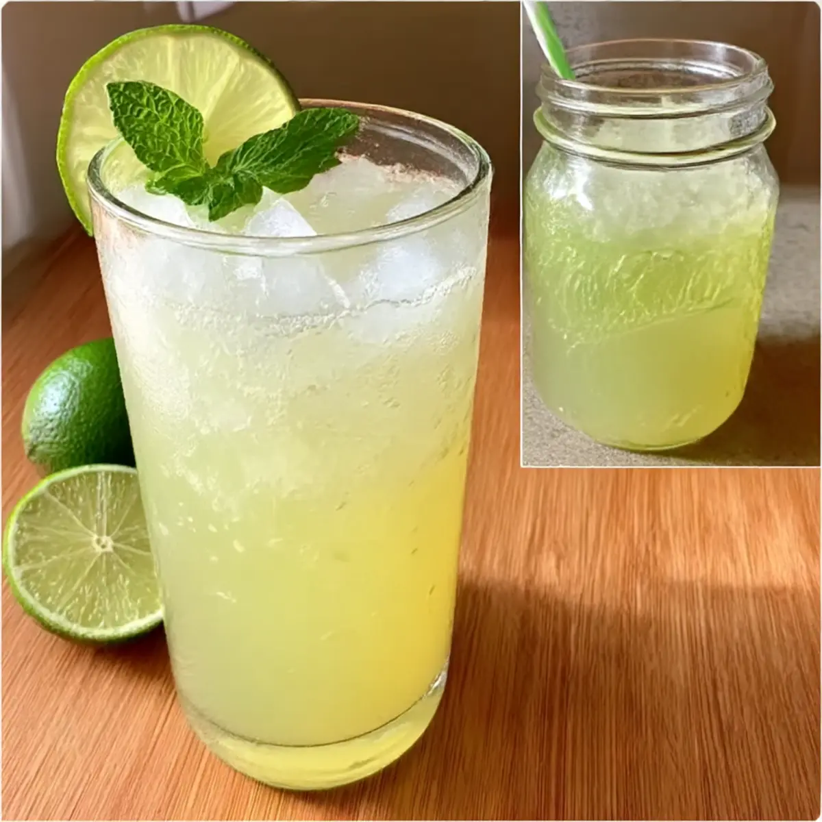 Erfrischende Honig Ingwer Limettenlimonade für den Sommer