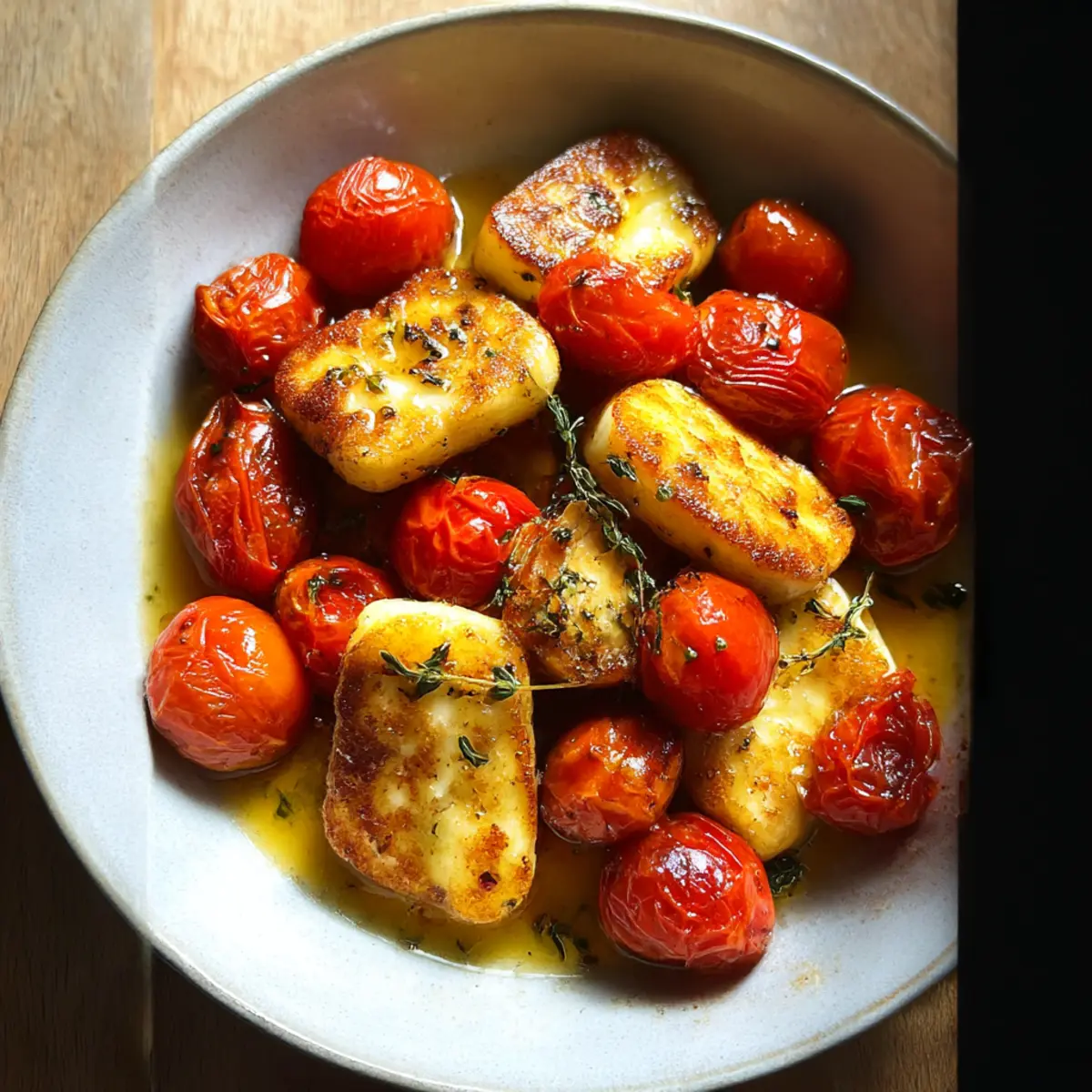 Honig-Tomaten mit Halloumi: Blitzschnell und Fein